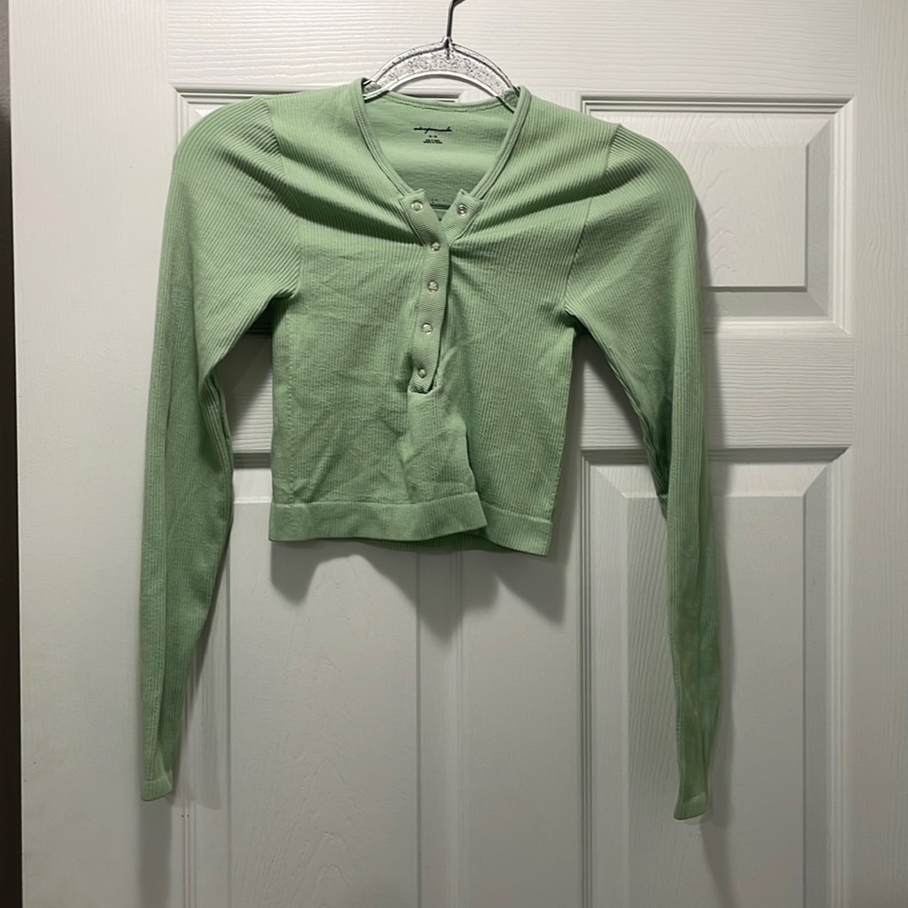 Out from under long sleeve Henley top